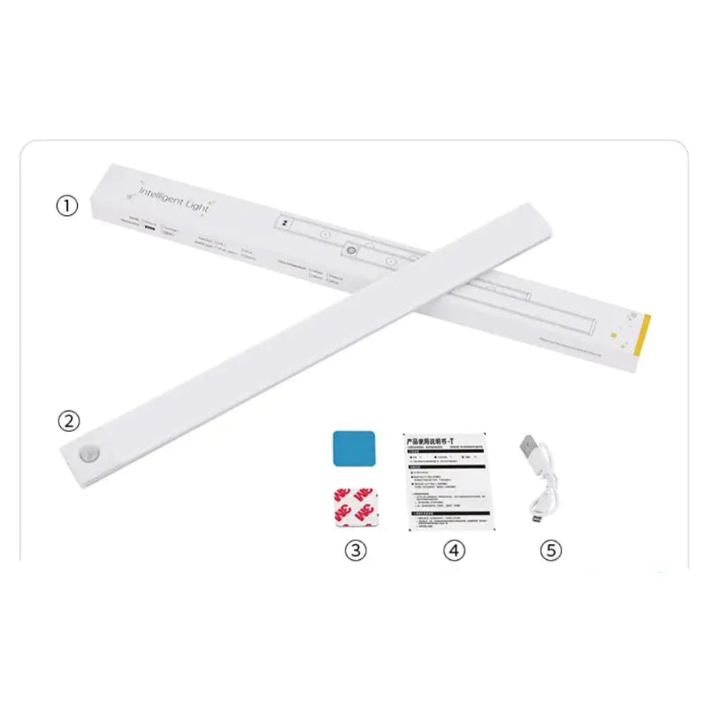 Luminária de Cozinha LED com sensor de Movimento, Recarregável por USB MODERNO PRATA CAZANE