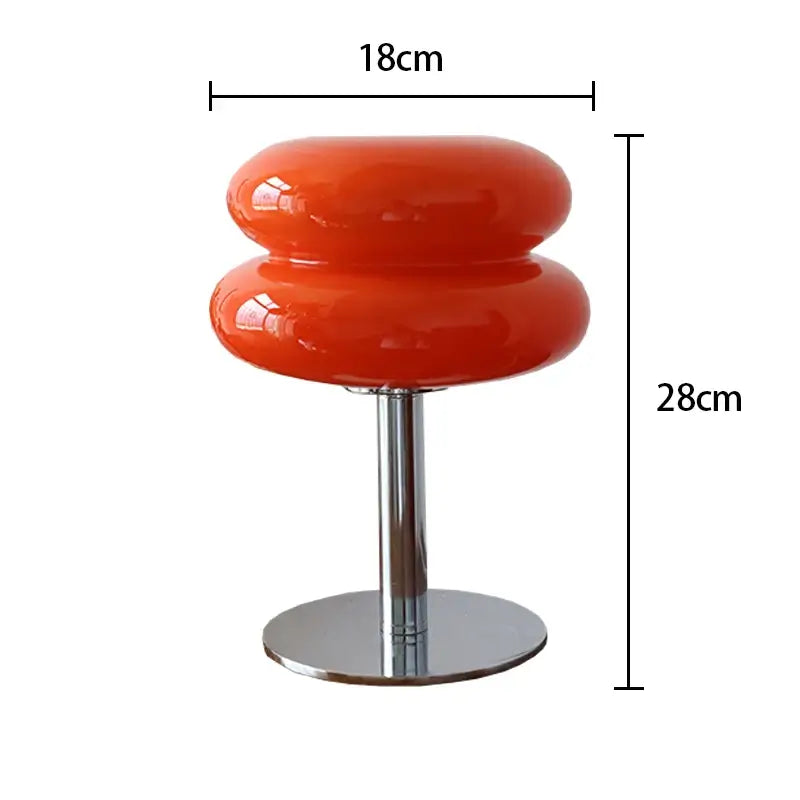 Luminária de Quarto com Vidro Macaron Moderno Alumínio CAZANE