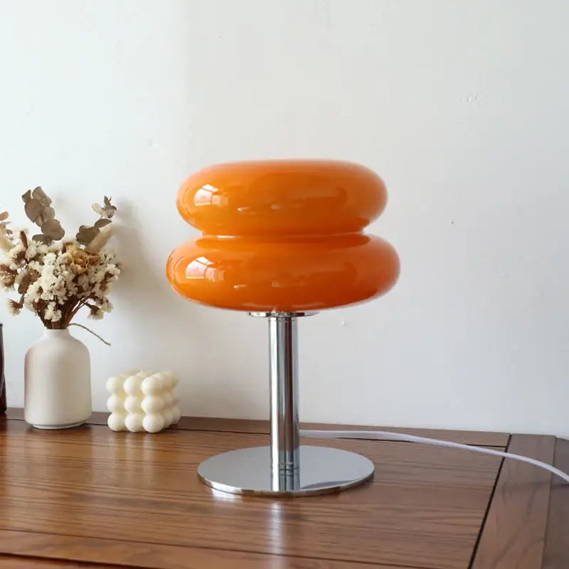 Luminária de Quarto com Vidro Macaron Moderno Alumínio CAZANE