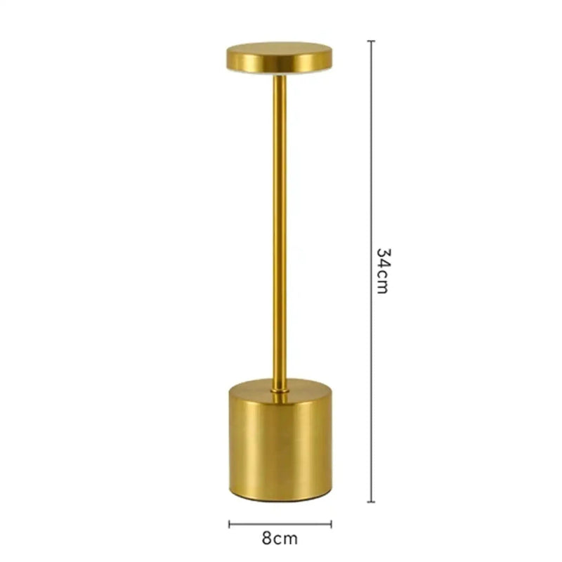 Luminária de Quarto Torre LED Moderna Alumínio Dourado CAZANE