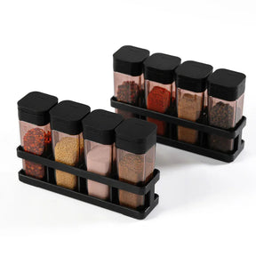 Conjunto de Potes de Temperos com 4 Grades e Tampa Selada