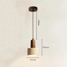 Luminária Pendente Vintage Mármore Bege Moderna CAZANE