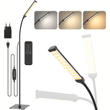 Luminária de Chão LED Regulável, com controle remoto, temporizador, Moderno Preto CAZANE