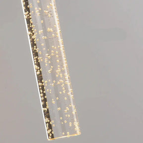 Luminária de Parede Bastão Cristal LED Moderna Alumínio Dourado CAZANE