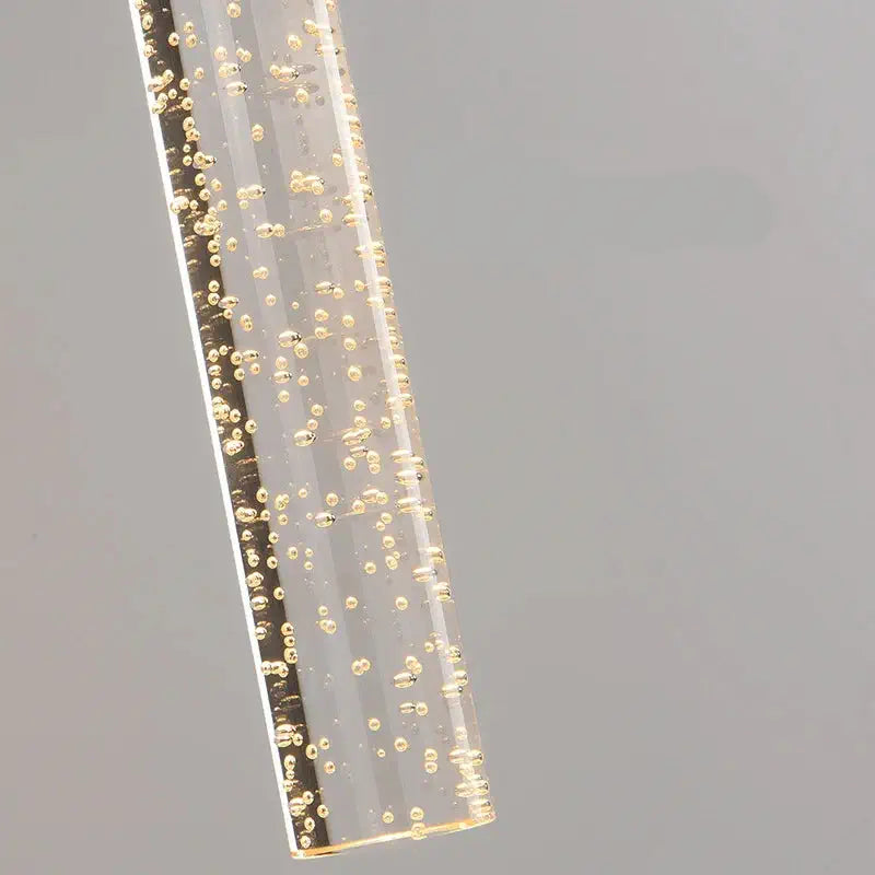 Luminária de Parede Bastão Cristal LED Moderna Alumínio Dourado CAZANE