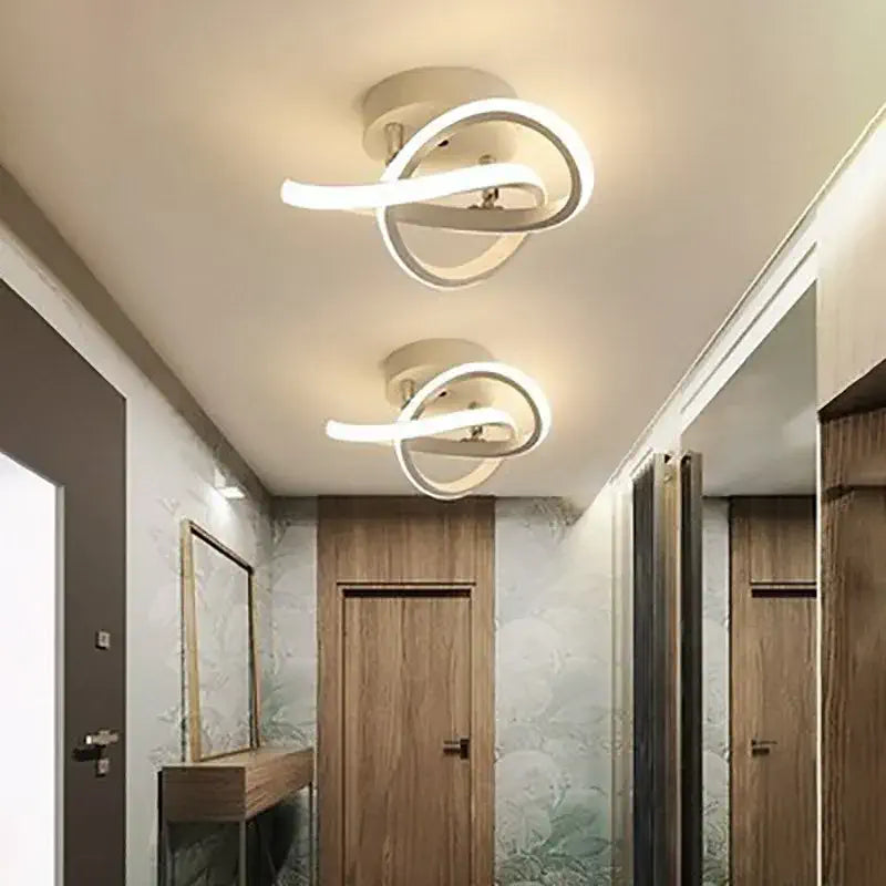 Luminária de Teto LED Moderna Esfera de Alumínio Branca CAZANE