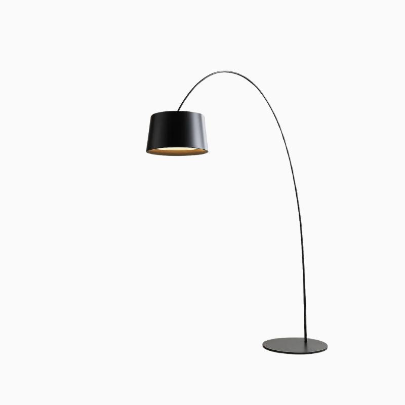 Luminária de Chão Nórdico Minimalista Moderna Preta CAZANE
