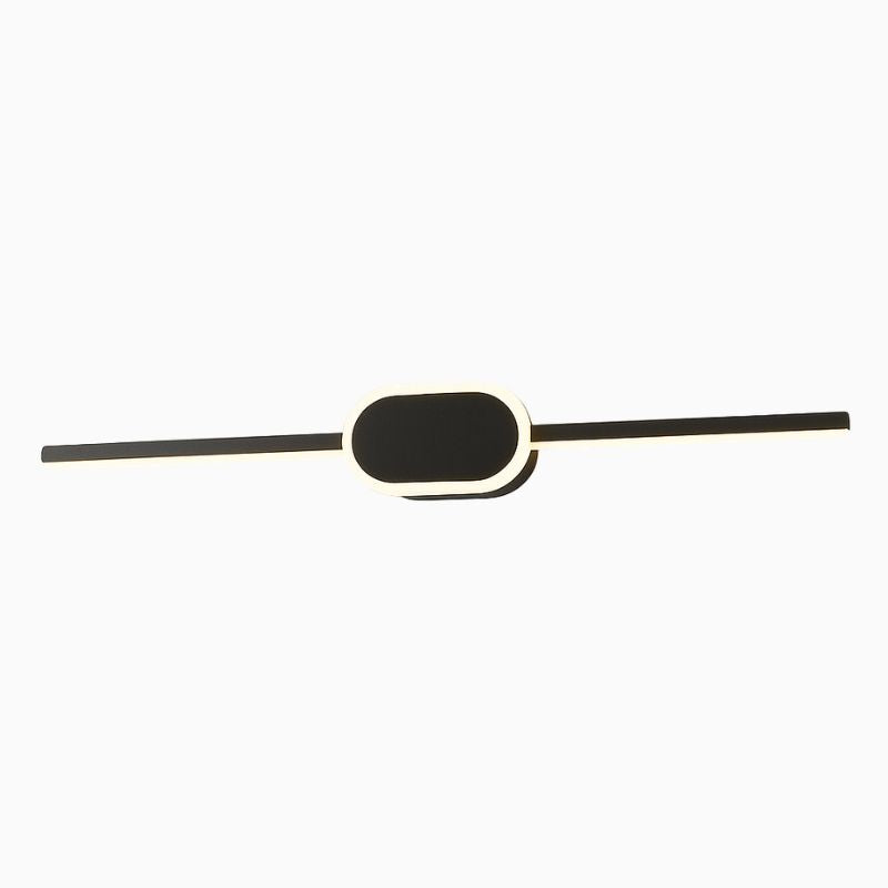 Luminária de Parede Bastão Elegance LED Moderna Alumínio Preta CAZANE
