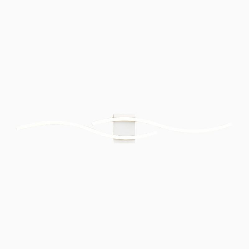 Luminária de Parede Linear Lúmen LED Moderna Arandela Minimalista Branca Alumínio CAZANE
