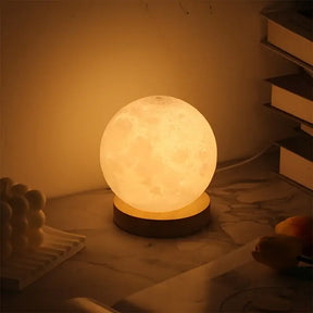 Luminária de Quarto Esfera LED Moderno Madeira CAZANE