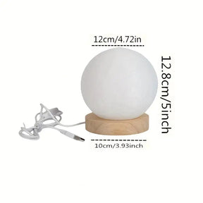 Luminária de Quarto Esfera LED Moderno Madeira CAZANE