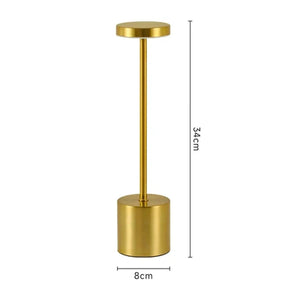 Luminária de Quarto Torre LED Moderna Alumínio Dourado CAZANE
