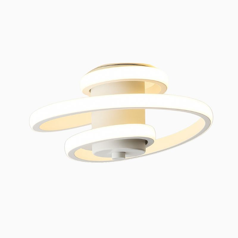 Luminária de TETO LED Moderna Esfera Contemporânea de Alumínio Branca CAZANE