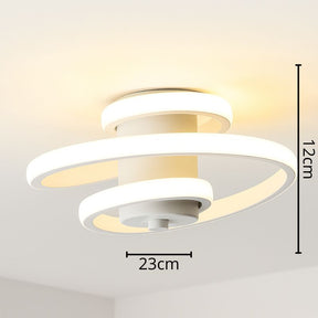 Luminária de TETO LED Moderna Esfera Contemporânea de Alumínio Branca CAZANE