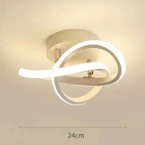 Luminária de Teto LED Moderna Esfera de Alumínio Branca CAZANE